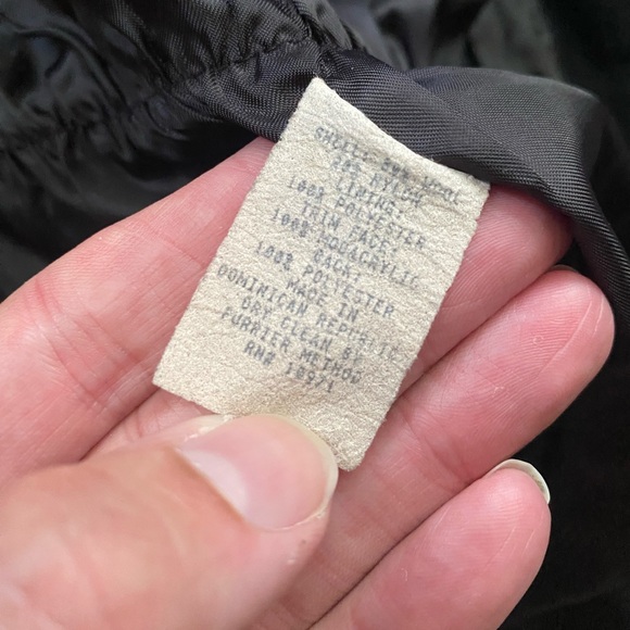 Vintage 90s Braetan leopard print black wool fitted tie waist coat, size large - Picture 7 of 15